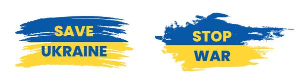 Arrêter la guerre en Ukraine Contexte, Sauver l'Ukraine, Ukraine drapeau Stop War concept vectoriel illustration. Ukraine dessin vectoriel drapeau - Vecteur, image
