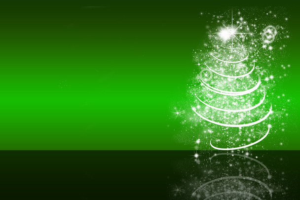 Üres tér, zöld kártya karácsonyfa háttér, - Fotó, kép