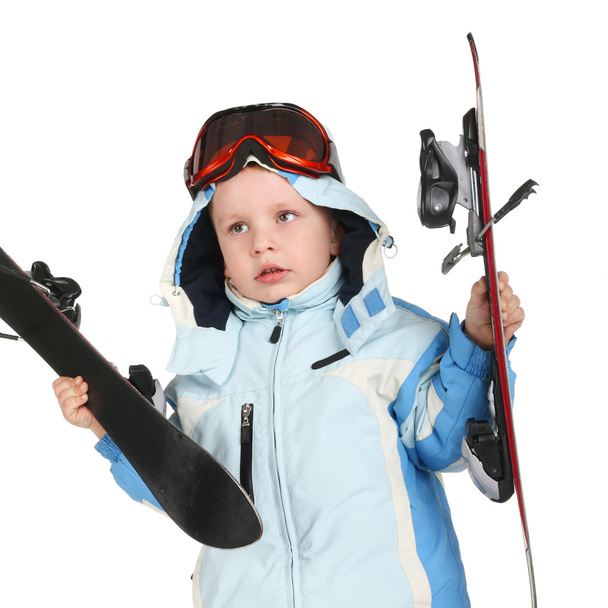 Little skier - Photo, image