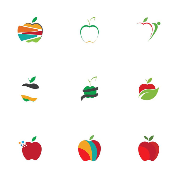 Ensemble d'icônes Apple - Isolé sur fond blanc - Illustration vectorielle, Graphisme modifiable pour votre design. Logo Apple - Vecteur, image