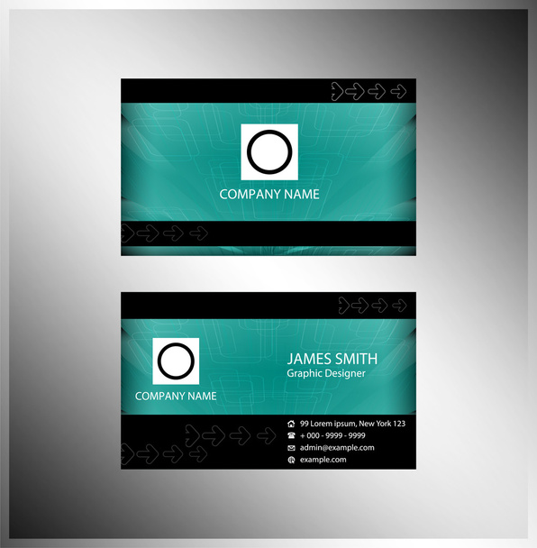Technical business card - Vector, Image