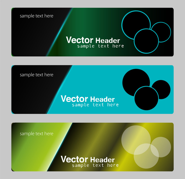 Banners, headers - Vector, Image