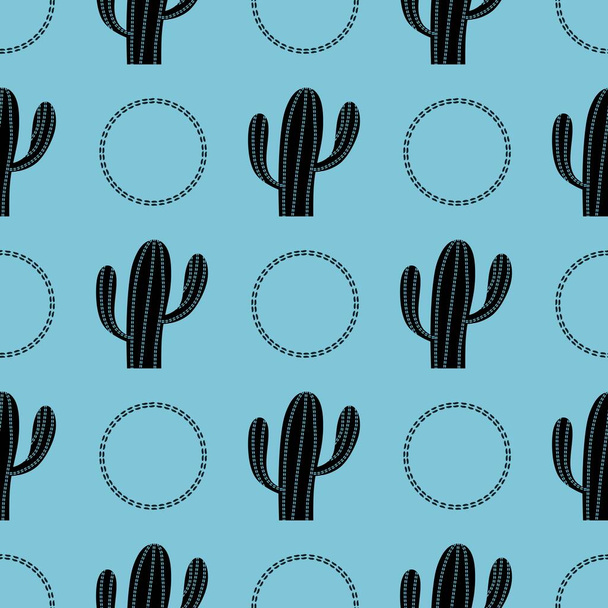 Floral seamless cactus pattern for fabrics and textiles and packaging and gifts and cards and linens and kids - Foto, Bild