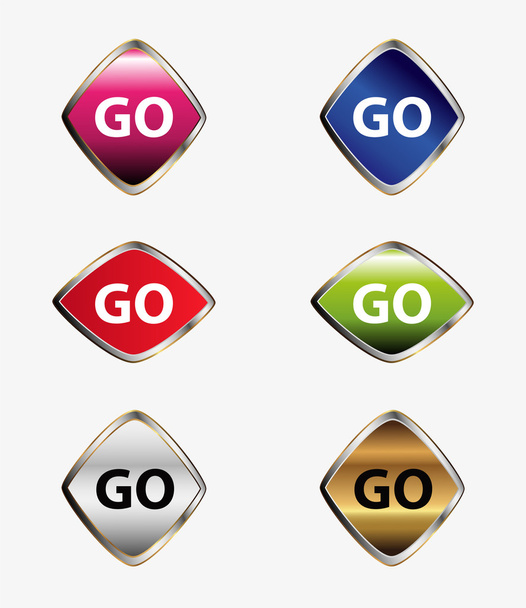 Set di icone Go
 - Vettoriali, immagini