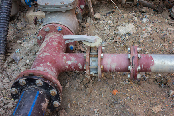 Ipari zóna csővezetékbe - Fotó, kép