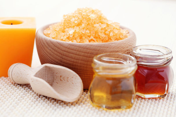 Honey bath salt - Photo, Image