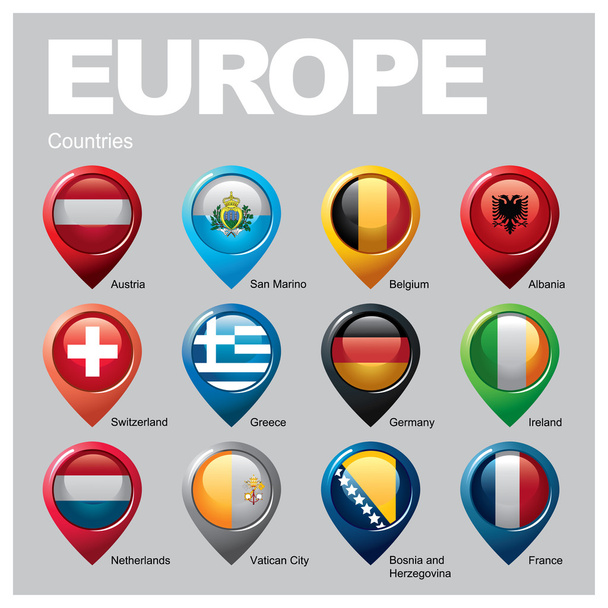 EUROPA Países - Parte VIII
 - Vetor, Imagem
