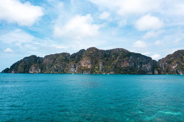 Ko Phi Phi Don or Phi Phi Island is the famous tropical island for Travel vacation in Krabi Province, Thailand - 写真・画像