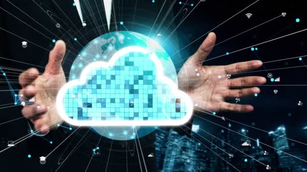 Gelecekteki yenilikler için kavramsal bulut hesaplama ve veri depolama teknolojisi - Video, Çekim