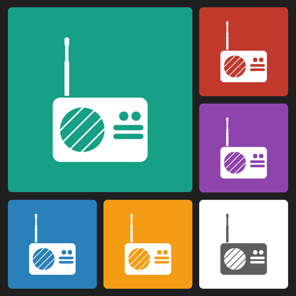 Icono de radio - Vector, imagen