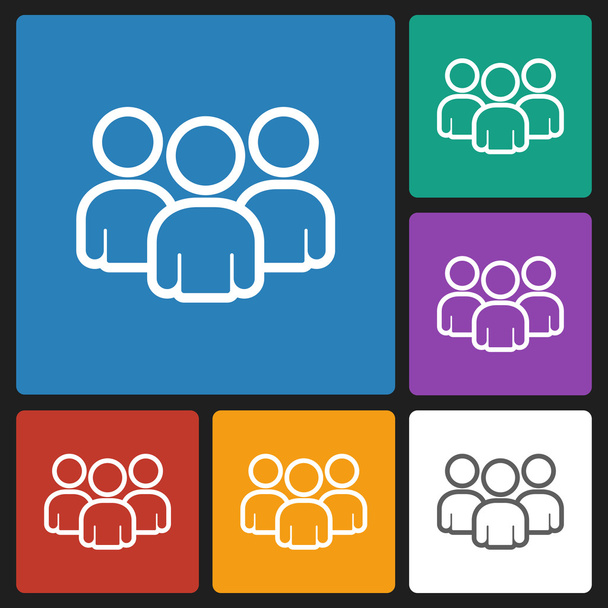 Group people icon - Vector, Image