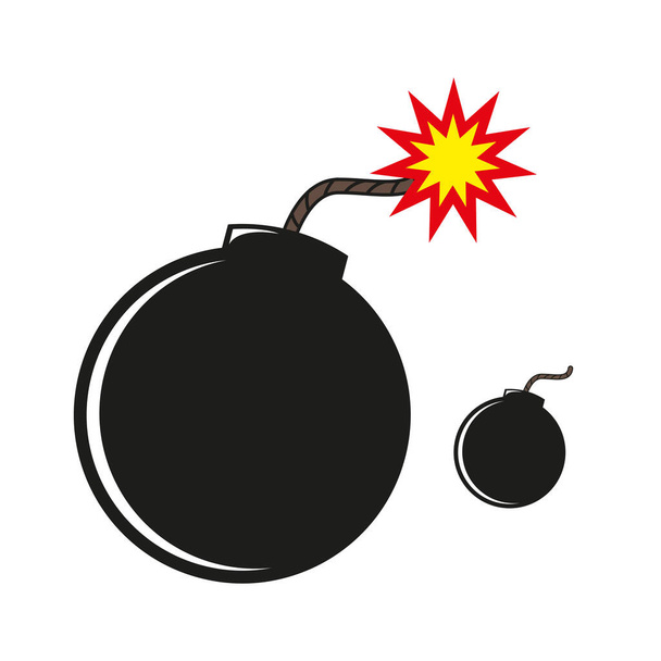 bomb icon, vector illustration - Διάνυσμα, εικόνα
