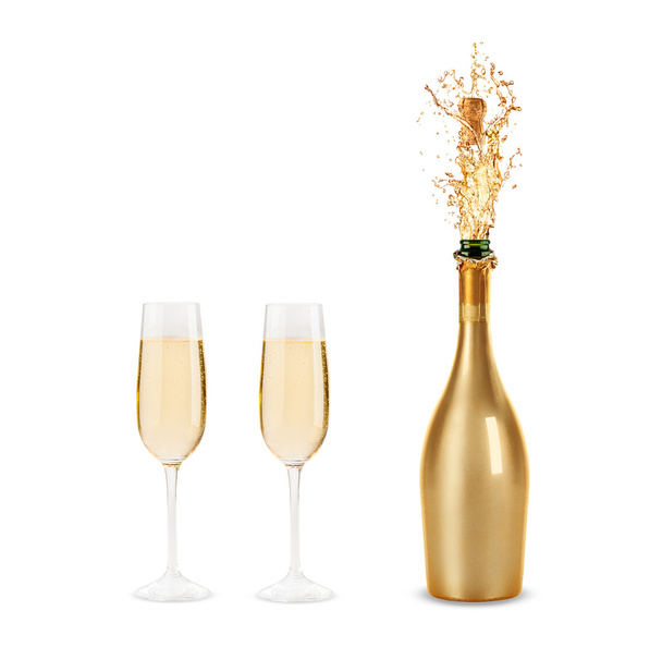 bottle of champagne - Foto, Imagen