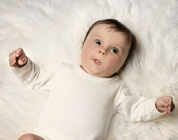 Baby on white - Zdjęcie, obraz