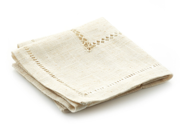 serviette pliée en lin - Photo, image