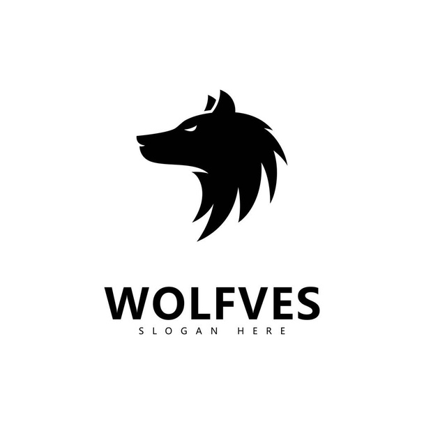 Wolf Logo Vorlage Vektor Illustration Design - Vektor, Bild
