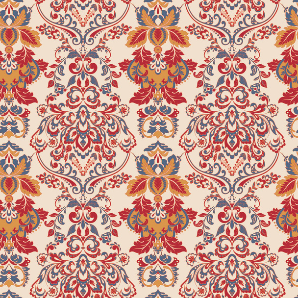 Naadloze vintage vector achtergrond. Vector bloemenbehang barokke stijl patroon - Vector, afbeelding