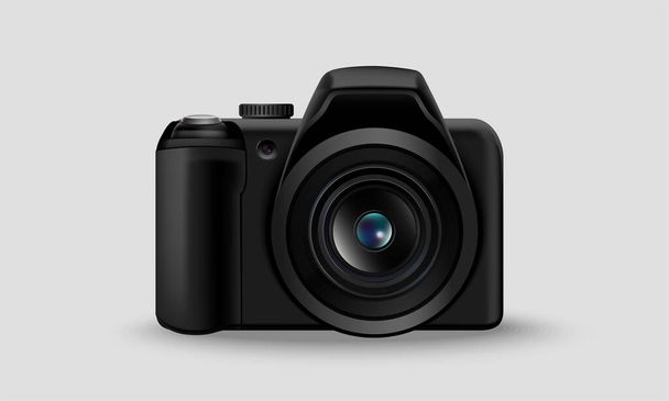 Realistic digital camera vector illustration isolated on white background.  - Vector, imagen