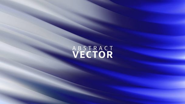 Vector Abstract Background. Colorful Futuristic Wavy Illustration. - Wektor, obraz