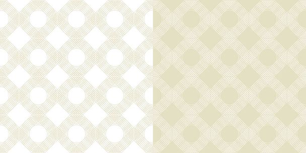 Linhas de losango xadrez padrão sem costura na cor cinza pálido para fundo, tecido, têxtil, envoltório, superfície, web e design de impressão. Geometria lacônica têxtil vetor telha relação.  - Vetor, Imagem