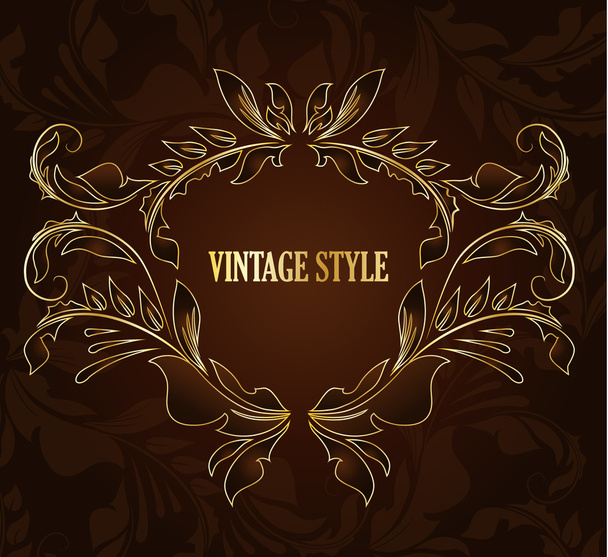 Vintage stylized floral background - Vettoriali, immagini