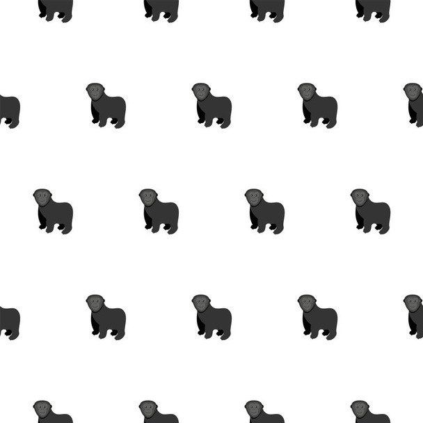 Monkeys seamless pattern. Vector illustration in a flat style. Eps 10 - Вектор,изображение
