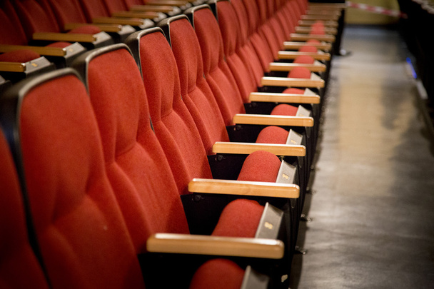 Red theatre seats - 写真・画像