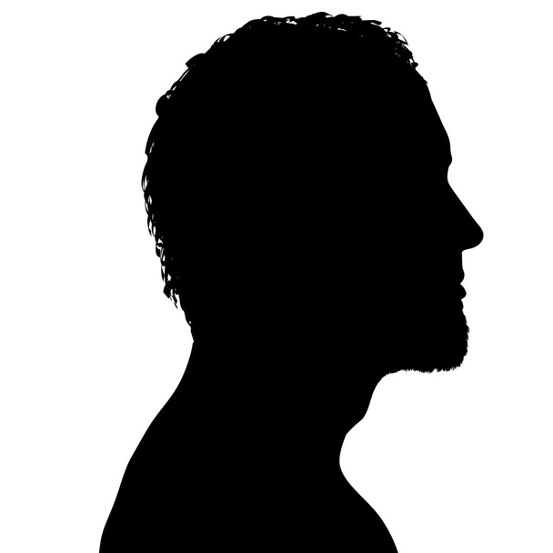 Vector silhouette of a man. - Vettoriali, immagini