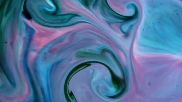Esparcidores de pintura coloridos de tinta hipnótica orgánica abstracta. - Imágenes, Vídeo