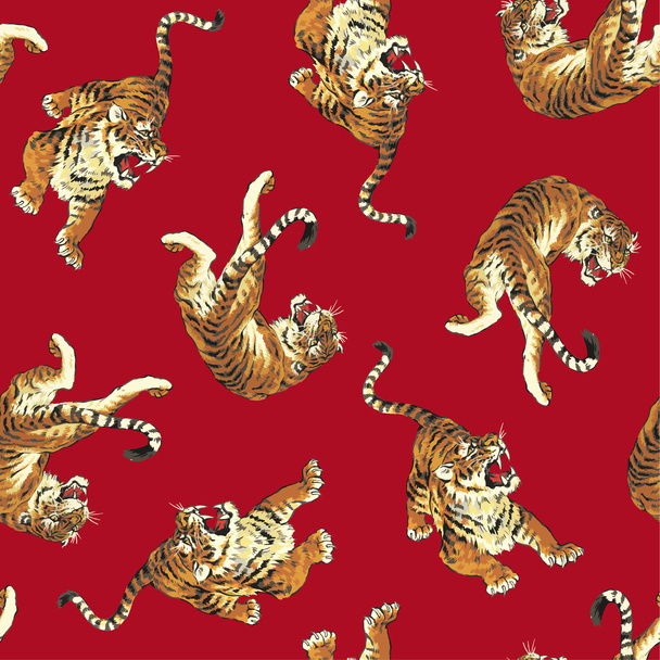 Pattern of tiger - Вектор, зображення