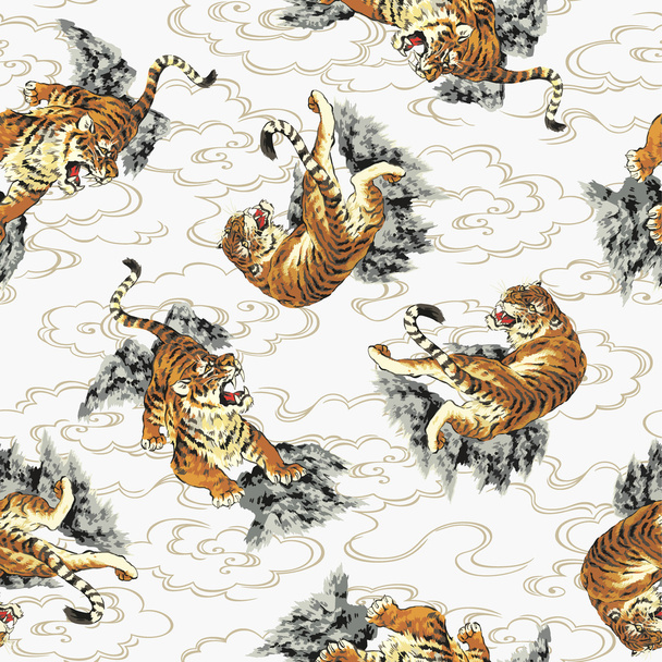 Pattern of tiger - Vektor, obrázek