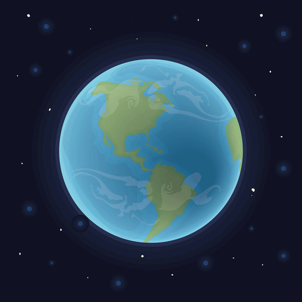 earth from space - Vetor, Imagem