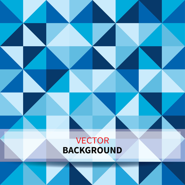 blauer Dreieck Hintergrund - Vektor, Bild