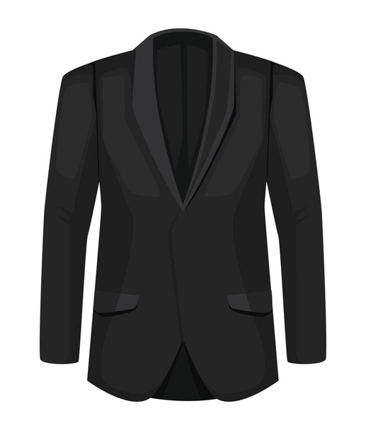 elegant black jacket - Vector, Imagen