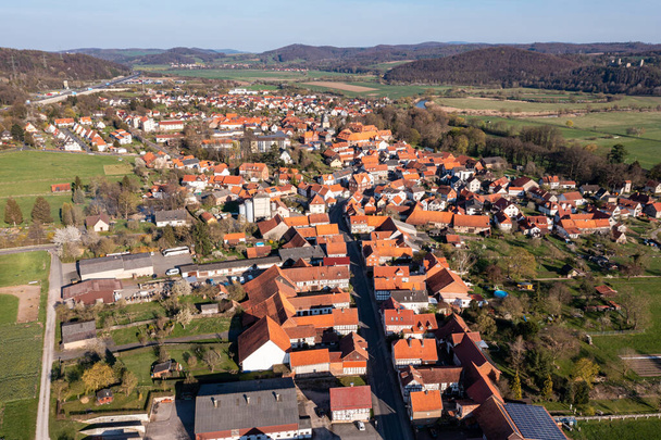 The village of Herleshausen in Hesse  - Фото, изображение