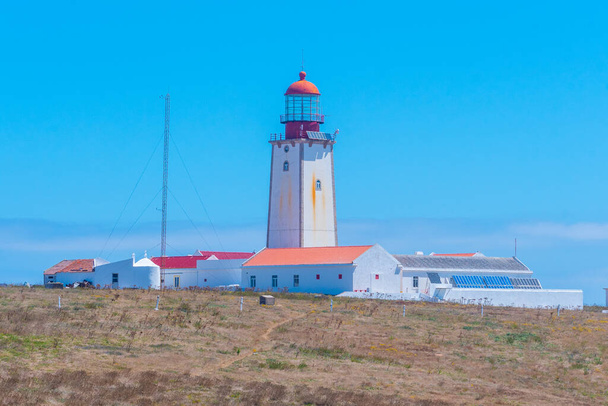 White lighthouse at Berlenga Grande island in Portugal. - Zdjęcie, obraz
