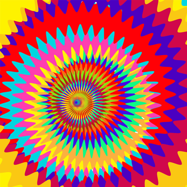 Colorido abstracto Antecedentes de arte psicodélico. Ilustración vectorial
 - Vector, Imagen