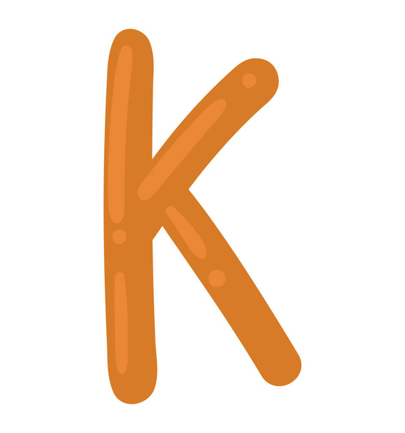 K kid alphabet letter - Vecteur, image