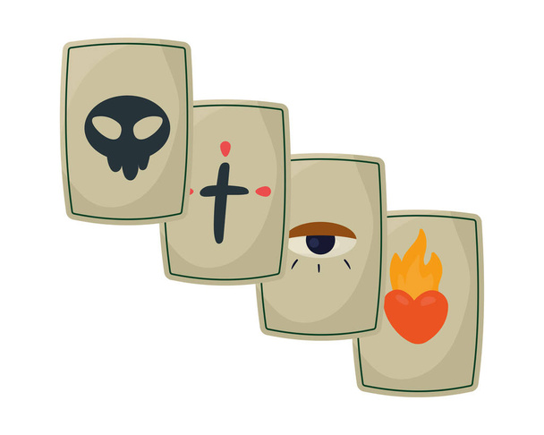 tarot card fortune teller - Vector, Image