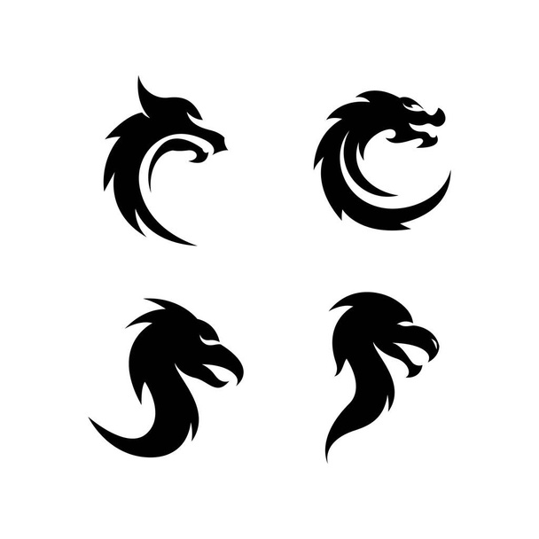 Dragon logo obrazów ilustracji projektu - Wektor, obraz