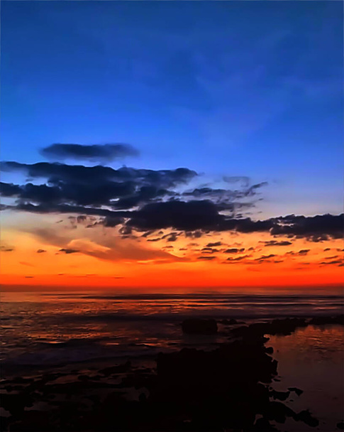 Maisema Portugalin rannikolla Atlantin valtamerellä - Valokuva, kuva
