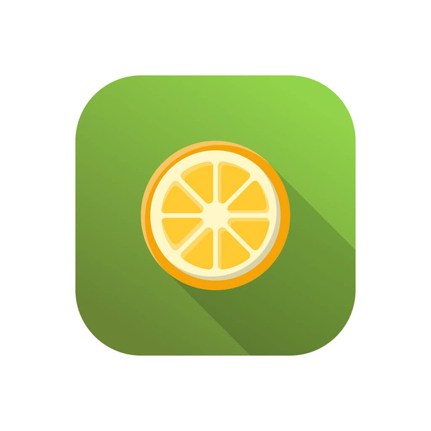 lemon vector illustration on a transparent background.Premium quality symbols.vector line flat icon for concept and graphic design.  - Διάνυσμα, εικόνα