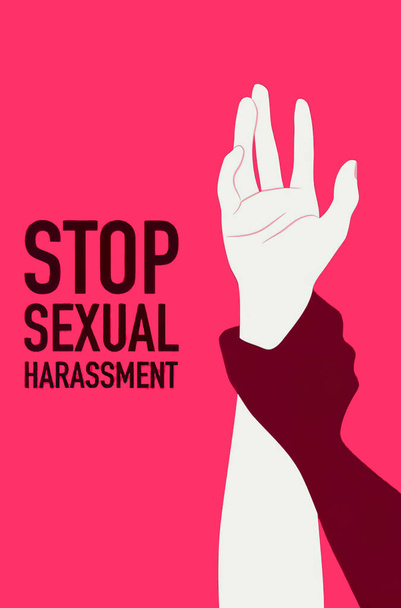Hagyd abba a szexuális zaklatást - egy illusztráció - Fotó, kép