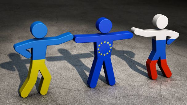 The EU mediates between Ukraine and Russia - Valokuva, kuva
