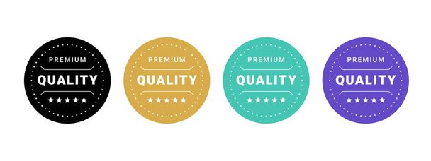 Best Quality Badge Logo Design Template Vector Illustration - ベクター画像