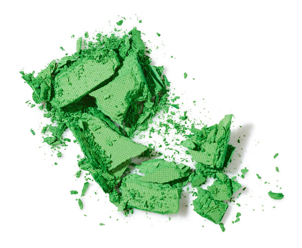 Green matte eyeshadow isolated on white background - Foto, Bild