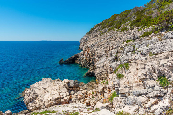 Cliffs at Mljet national park in Croatia - Photo, image