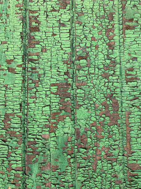 Wooden wall with weathered paint texture - Valokuva, kuva