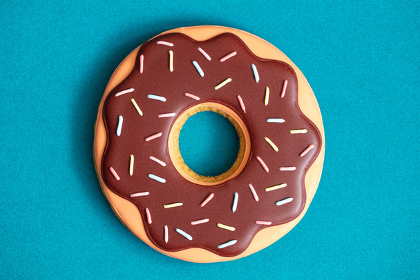 Пряник у формі крижаного пончика для дизайну
 - Фото, зображення