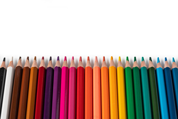 Tužky barev izolované na bílém pozadí - Fotografie, Obrázek